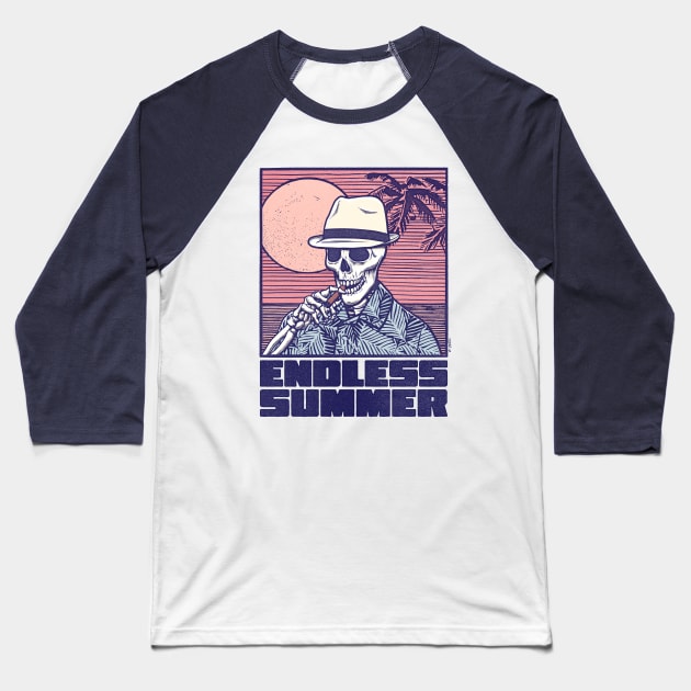 Endless Summer Baseball T-Shirt by victorcalahan